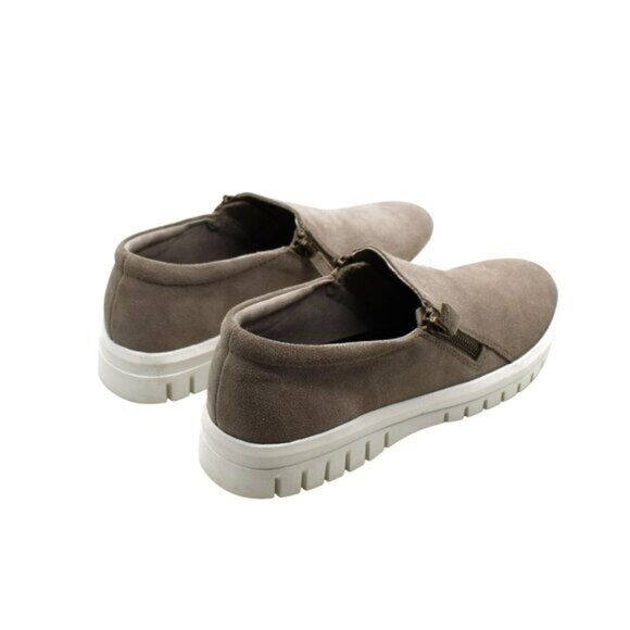 Aqua College Womens Flivia Suede Waterproof Slip-on Sneakers - Picture 4 of 8